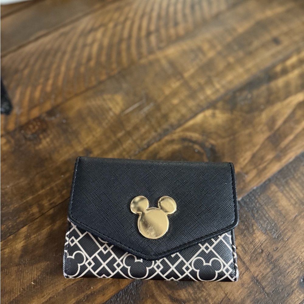 Black and Gold Mickey Mouse Wallet